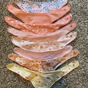 8 baby bibs
